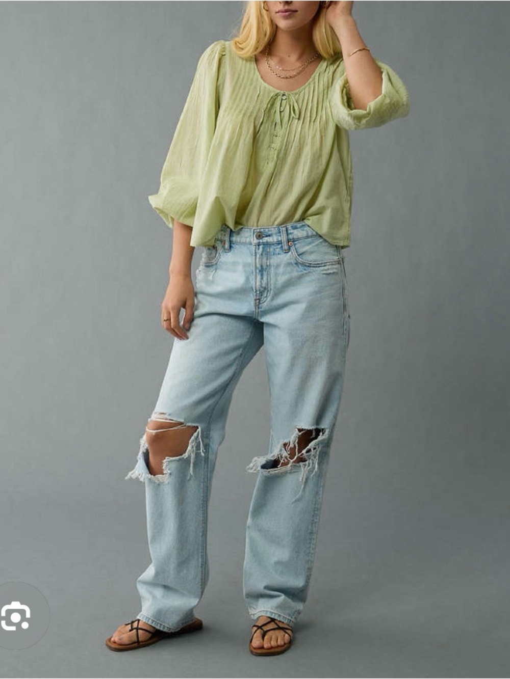American eagle breezy boho top XS